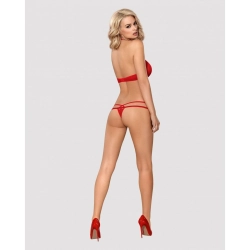Ensemble de Lingerie Obsessive 838-SET-3 Rouge L/XL