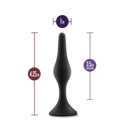 Plug Anal Blush Adventures Noir (8,9 cm)