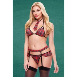 Costume Érotique Teacher’s Pet School Girl Rouge S/M