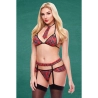 Costume Érotique Teacher’s Pet School Girl Rouge S/M