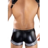 Shorty noir wetlook - J Lingerie