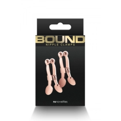 Pinces à tétons Bound rose gold