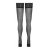 Bas autofixants noir Hold up 2 - Cotelli Legwear