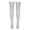 Bas autofixants blanc - Cotelli Legwear