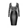 Robe Euphoria F295 wetlook et dentelle