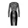 Robe Euphoria F295 wetlook et dentelle