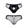 Slip type brésilien noir ouvert - Regnes