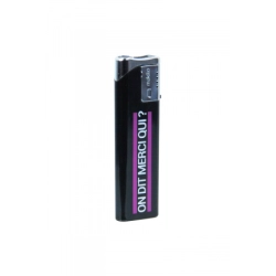 Briquet noir Jacquie et Michel