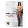 Collants ouverts TI019 20 deniers - noir/rouge