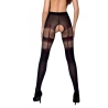 Collants ouverts TI017 20/40 deniers - noir