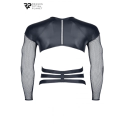 T-shirt harnais wetlook et maille - Regnes