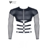 T-shirt harnais wetlook et maille - Regnes