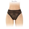 Tanga noir ouvert Ava - Fashion Secret
