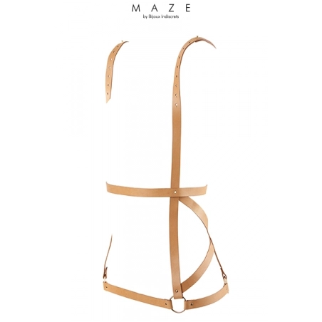Robe harnais marron - Maze