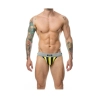 Tanga Mob Eroticwear Jaune Noir XL